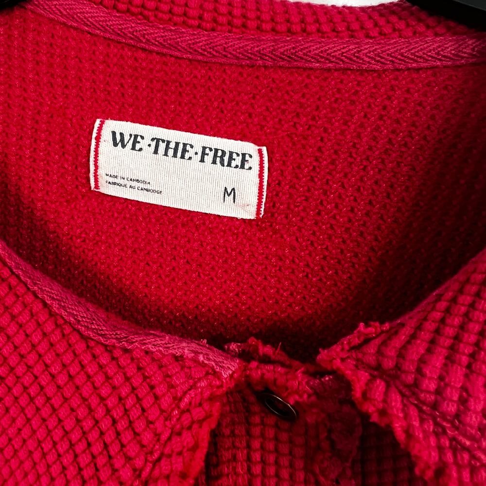 We The Free Queen Of Hearts Thermal | Retro Red | Size M - Picture 3 of 7